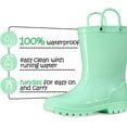 thumbnail image 6 of Kushyshoo Little Big Kids Rain Boots Boys Girls Green Solid Boots Size 6, 6 of 6