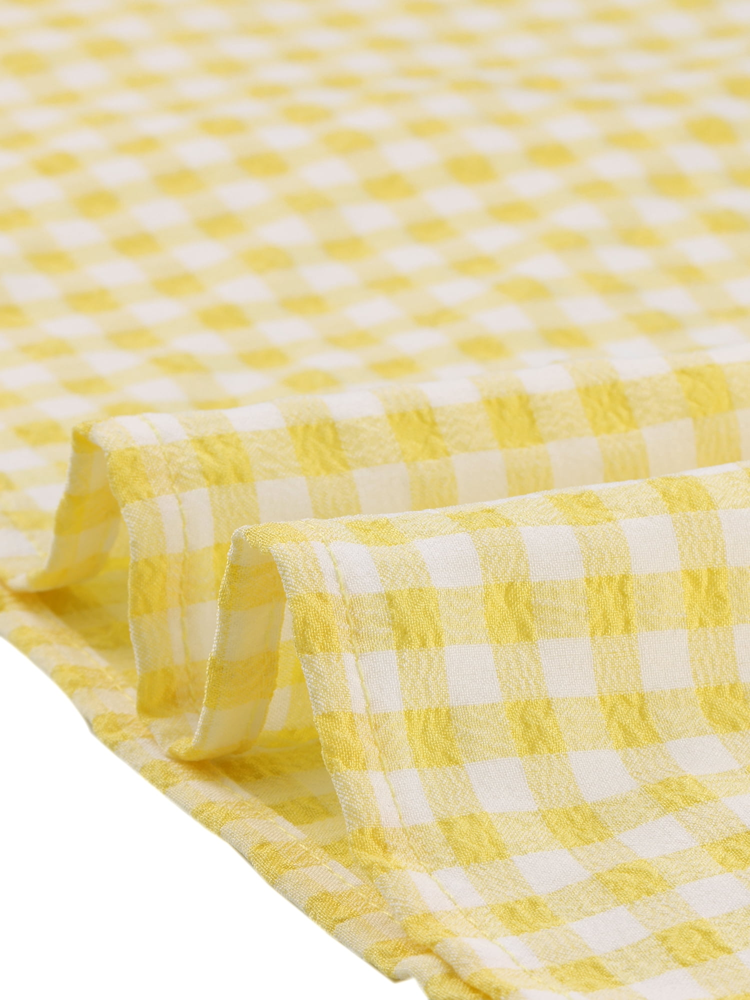 DARING DIVA Square Neck Ruffle Sleeve Blouse XL Yellow