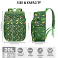 thumbnail image 3 of Travel Cooler Bag - Green Cartoon Dinosaurs Eggs Pattern Camping Beer Cooler Backpack with Bottle Opener- Waterproof Insulated Picnic Backpacks - Cooler Bag for Beach, 3 of 6