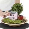 thumbnail image 4 of Weiweiguan Mini House Ornament Micro Landscape European Style Wooden Mini House Decor, 4 of 7