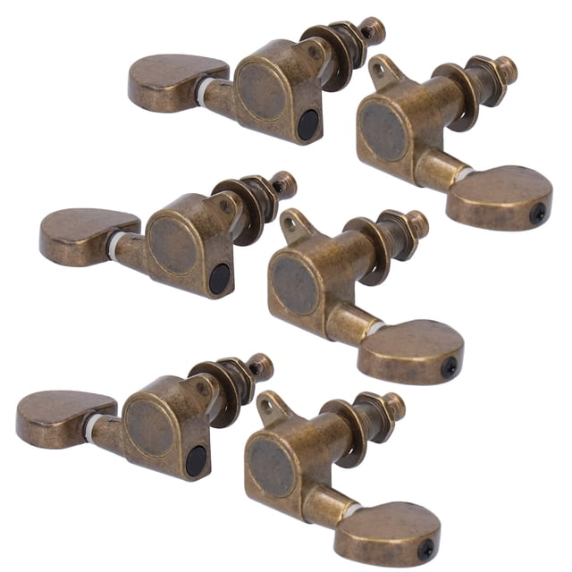 Guitar Locking Tuners, High Performance Long Service Life String Tuning Pegs, For Instrument Lovers Guitar Repair Master Electric Guitar Replacement Parts Bronze