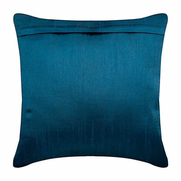 Blue silk throw pillows hotsell