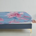 thumbnail image 5 of Flower Fitted Sheet Set with Pillowcase 3D Rose Printed Bedding Set Home Bedroom Decor,Full(54"x75"), 5 of 5
