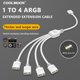 thumbnail image 1 of ARGB Splitter Tensile Resistant 1 To 2/3/4 Adapter Cable for PC Light Strip Fans, 1 of 9