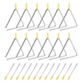 thumbnail image 1 of SOUJAP 12 Pack 6 Inch Triangle Instrument, Musical Steel Triangles with Striker, Hand Percussion Triangle Instrument for Music Clubs, Band, 1 of 7