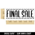 thumbnail image 2 of Final Sale Dotted Border Self-Inking Rubber Stamp Ink Stamper for Business Office - Green Ink - Large 2-2/4 Inch, 2 of 7