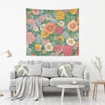 thumbnail image 2 of Yayeee Tapestry Wall Hanging for Bedroom 80" x 60" Living Room Home Wall Art Decor, Floral Pattern, 2 of 7
