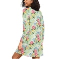 thumbnail image 2 of joogoo Roses Daisy Flower Women's Long Sleeve Nightgown Sleepwear S, 2 of 8