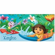 Personalized Dora the Explorer Surfing Kids Beach Towel