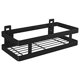thumbnail image 1 of Decdeal Carrito de Ducha Sin Perforación 1 Nivel Negro Carrito de Ducha Estante de Cocina Especiero Estante de Pared de Acero Inoxidable Libre de Clavos Estante Flotante para Cocina Baño 20-50cm de Ancho, 1 of 8