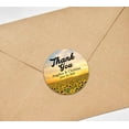 thumbnail image 3 of Darling Souvenir Round Sunflowers Photo Thank You Stickers Wedding Personalized Bride Groom Names And Date Envelope Seals-45 Pcs, 3 of 4
