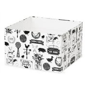 25 PK, Farmhouse Favorites Box Bases, 8 x 8 x 5" For Food Packaging