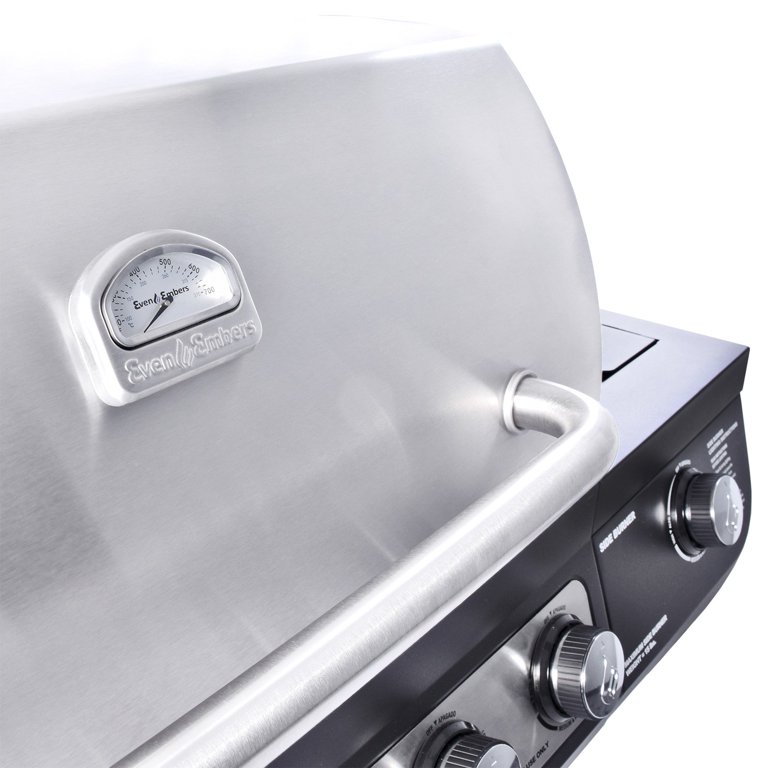 Even Embers Five Burner Gas Griddle with Lid