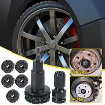 Foqnuq Rust Removal Tool Hub Cleaning Kit Brake Resurfacing Tool Wheel Polishing Kit Portable Automotive Rust Remover for Maintenance
