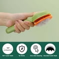 thumbnail image 2 of 2 Pcs Cat Brush with Release Button, Pet Brush, Self-Cleaning Brush with One Click, Grooming Brush for Cat Dog  (Pink+Green), 2 of 7
