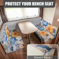thumbnail image 2 of XYZCANDO Floral RV Dinette Cushions Washable 2 Seat Sofa Cover Universal Camper Accessories Comfortable Couch Cushion Covers for Women Sofa Slip Covers for 2 Seat Cushion Couch Yellow, 2 of 7