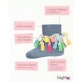 thumbnail image 3 of MeMoi Pom-Pom-Palooza Ankle Socks - Girls - Female, 6, Denim, 3 of 7