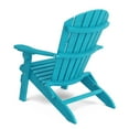 thumbnail image 2 of Wildridge Heritage Folding Adirondack Chair, Aruba Blue, Outdoor Weather Resistant Poly Patio Furniture, 2 of 8