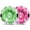 Pink,Green, variant on scurora 2 Pack Snow Tube, 36" Cold-Resistant Inflatable Snow Sled, Thickened Heavy Duty Sleds for Winter with Handles, Winter Toys for Outdoor Sledding Snow Tube Sports