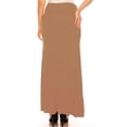 thumbnail image 3 of Women's Plus Size High Waist A-Line Maxi Skirt, 3 of 7