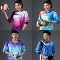 thumbnail image 1 of 2021 Men women Tennis Long-sleeved sports T-shirt,Quick-dry Table tennis wear Shirts,Badminton clothes Sport Pant Running shirt zhangmengya LED, 1 of 2