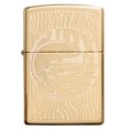 thumbnail image 6 of Zippo Fisherman Design High Polish Brass Pocket Lighter, 6 of 7