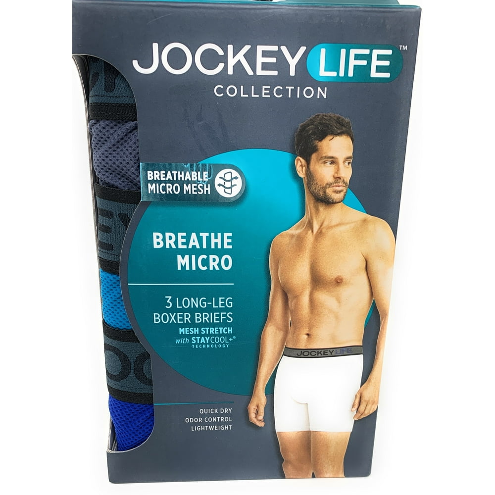 Life by Jockey Jockey Men's 24/7 Comfort Cotton Blend Boxer Brief, 3