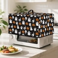thumbnail image 2 of TSOVTHRID Ghost Pumpkin Star Print Microwave Oven Cover Toaster Oven Dustproof Cover for Halloween Decor Kitchen Appliance Protector with Storage Bag Machine Washable, 18.25"W x 14.5"D x 11"H, S, 2 of 7