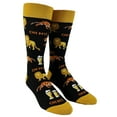 thumbnail image 2 of Men's Lions Tigers and Beers Socks Funny Zoo Animals Big Cats Drinking Novelty Footwear, 2 of 7