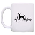 thumbnail image 2 of ThisWear Chihuahua Accessories Dog Lover Heartbeat Chihuahua Rescue Gift Chihuahua Puppy 11 ounce 2 Pack Coffee Mugs, 2 of 4