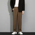 thumbnail image 3 of Pantalones rectos de verano para hombre, pantalones de traje de talla grande para hombre, negros, de alta calidad, coreanos, muchas reseñas, tela de lujo con estilo 2024, 3 of 5
