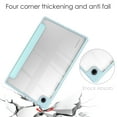 thumbnail image 2 of Allytech Clear Case for Samsung Galaxy Tab A8 10.5" 2022, Slim Trifold Viewing & Typing Stand Acrylic Transparent Back Cover with Auto Wake Sleep for Galaxy Tab A8 SM-X200/SM-X205/SM-X207, Skyblue, 2 of 7