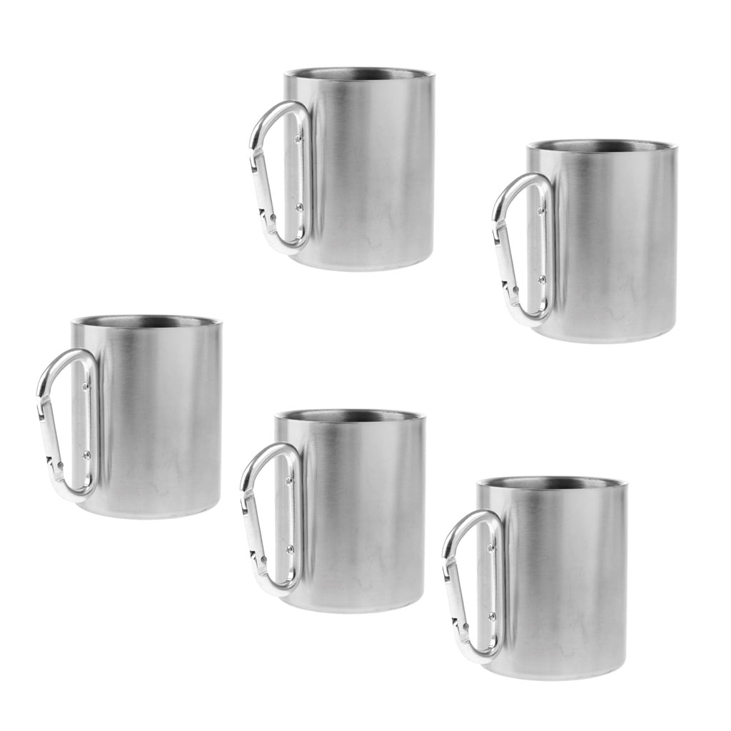 Outdoor Camping Hiking Stainless Steel Coffee Tea Mug Cup Office School Gift Hot 