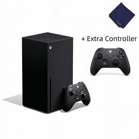 Xbox Series X 1TB Console (Black) with Extra Wireless Controller – Next-Gen Gaming Bundle
