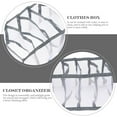 thumbnail image 2 of KONTONTY Grey Household Clothes Organizer, Multi-Functional Foldable Closet Storage Accessory, Easy to Clean and Space-Saving, 2 of 8