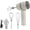 White, variant on USB Rechargeable Cordless Hand Mixer, 3-Speed Electric Whisk with 304 Stainless Steel Beaters & Balloon Whisk for Baking Cakes, Cookies, Butter Tarts