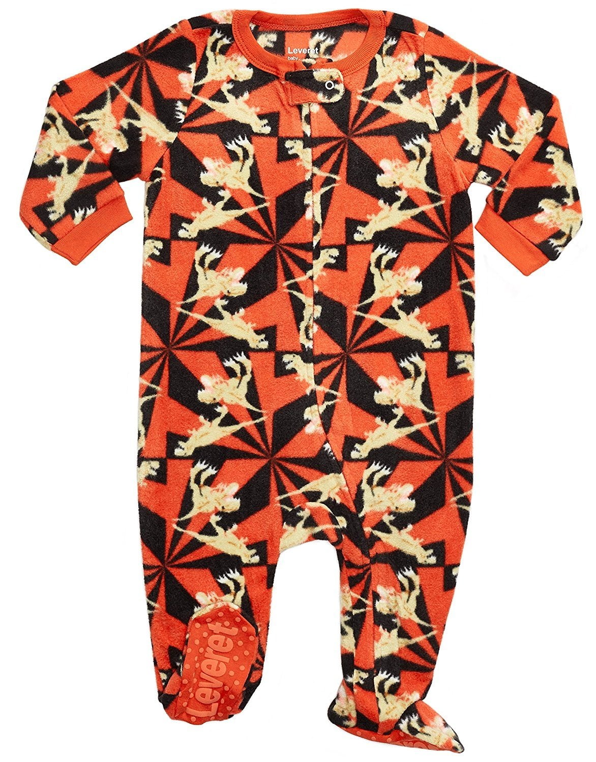 Leveret Little Baby Boys Christmas Fleece Footed Sleeper Pajama onsie