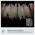 thumbnail image 3 of Panasonic Sistema estéreo compacto con reproductor de CD, Bluetooth, radio FM y USB con control de graves y agudos, sistema estéreo de 80 W para el hogar con mando a distancia - SC-PM700PP-K (negro), 3 of 5