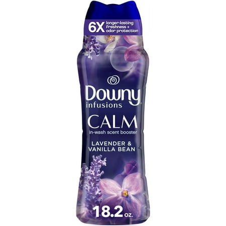 Downy Infusions Calm In-Wash Scent Booster Laundry Beads, Lavender and Vanilla Bean, 18.2 oz