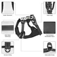 thumbnail image 3 of Vsdgher Cow Pattern Dog Harness,No Pull Pet Harness with Soft Padded Handle,Adjustable Reflective Vest with 2 Buckles,4 Slide Buckles,S-XL X-Large, 3 of 5