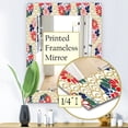 thumbnail image 4 of DESIGN ART Designart 'Japanese Floral Pattern' Bohemian and Eclectic Mirror - Vanity Printed Mirror 23.7 in. wide x 31.5 in. high, 4 of 5