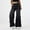 Dark Gray, variant on Women's Pull On Wide Leg Jeans – High Waisted Stretchy Denim Pants – Baggy Straight Leg Trousers with Pockets – Sizes XS-XL
