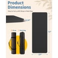 thumbnail image 5 of Yoga Mat with Strap, Non-Slip Pilates Exercise Mat, Tear-Resistant, 72" x 24", Black, 5 of 8