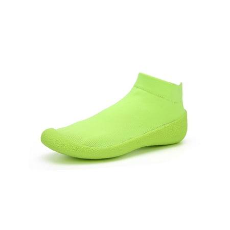 

Lacyhop Women Sock Shoes Fitness Workout Water Socks Sport Sneakers Walking Breathable Shoe Shock Absorption Knit Upper Athletic Sneaker Fluorescent Green 8