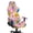 Graffiti Floral Palm Tree Print Pink, variant on SCRAWLGOD St. Patrick's Day Shamrock Heart Print Light Green Print Gaming Chair Cover with Armrest Cover, Soft Computer Chair Seat Cover Backrest Slipcovers Rotating Desk Chair Seat Protectors