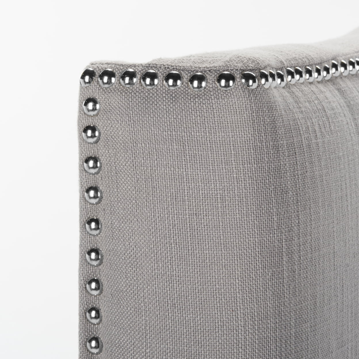 Safavieh Jeneve Retro Winged Upholstered Headboard, Queen, Arctic Grey