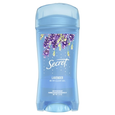 Secret Fresh Antiperspirant and Deodorant Clear Gel, Luxe Lavender, 2.6 oz