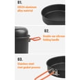 thumbnail image 2 of Camping Cookware Set Aluminum Alloy Pot Steamer, 2 of 8