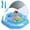 Blue, variant on CQHVKQ 34" Inflatable Baby Pool Float with Canopy, Baby Swimming Ring with Interactive Toy Play Console & Adjustable Safety Seat, Toddler Inflatable Swimming Float for 0-3 Years, Purple