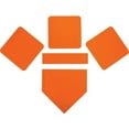 thumbnail image 1 of (orange) - Franklin Sports Orange Throw Down Rubber Base Set, 1 of 5